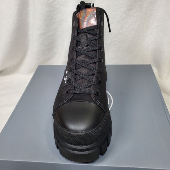 Palladium Womens Revolt Hi Top Retro Grunge Platform Boots Goth Punk Size 6 - Picture 2 of 7